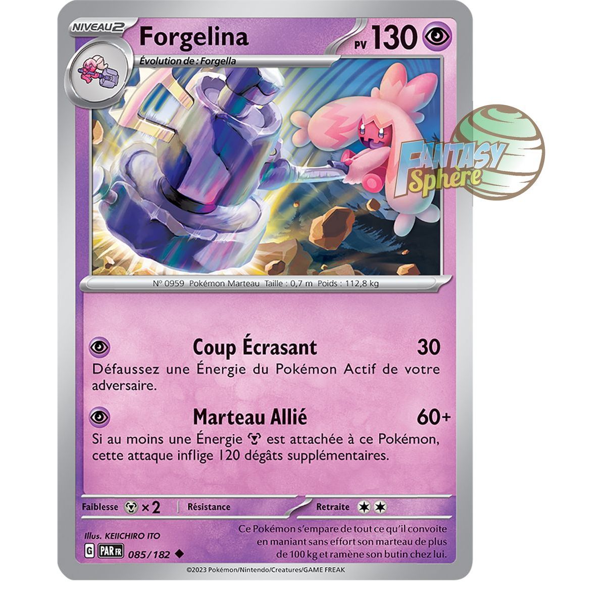 Forgelina - Uncommon 85/182 - Scarlet and Violet Paradox Rift