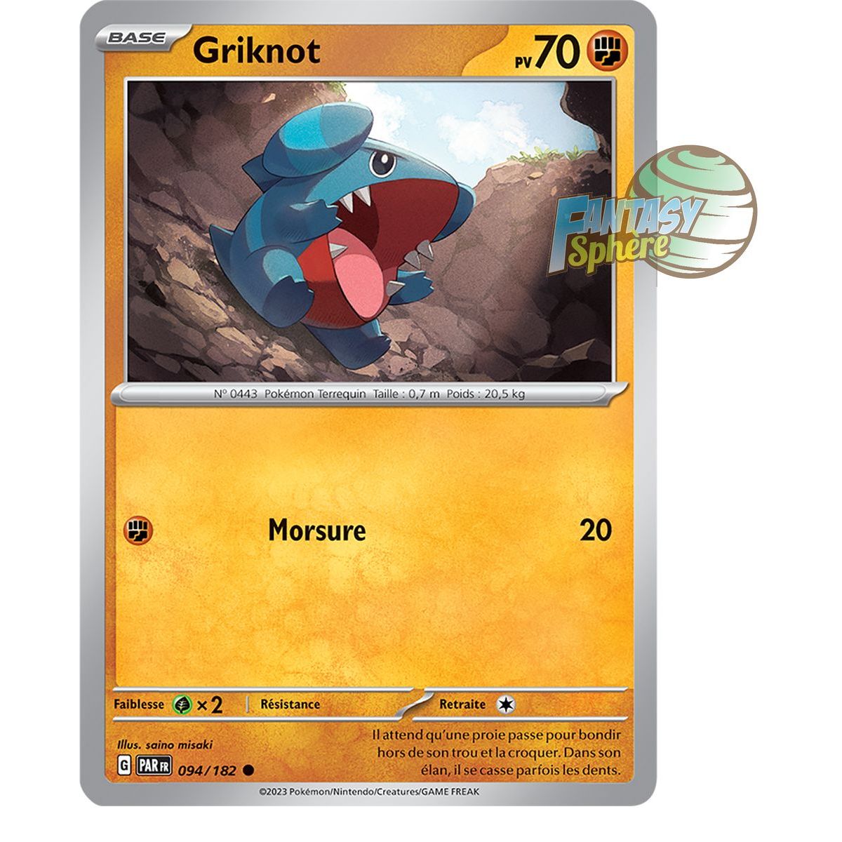 Griknot - Reverse 94/182 - Scarlet and Violet Paradox Rift