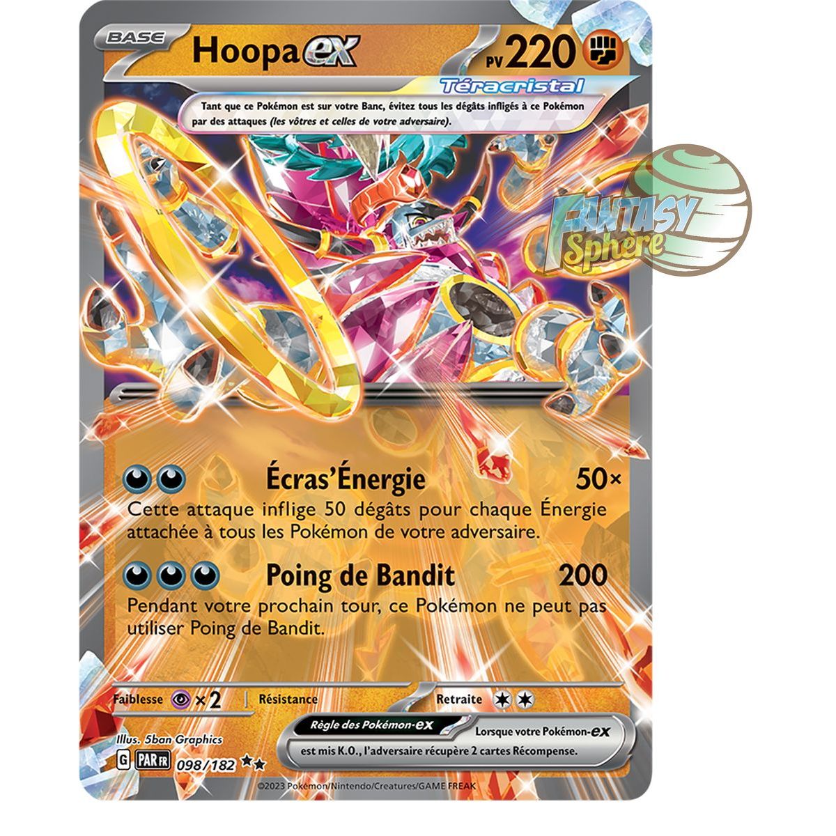 Hoopa EX - Double Rare 98/182 - Scarlet and Violet Faille Paradox