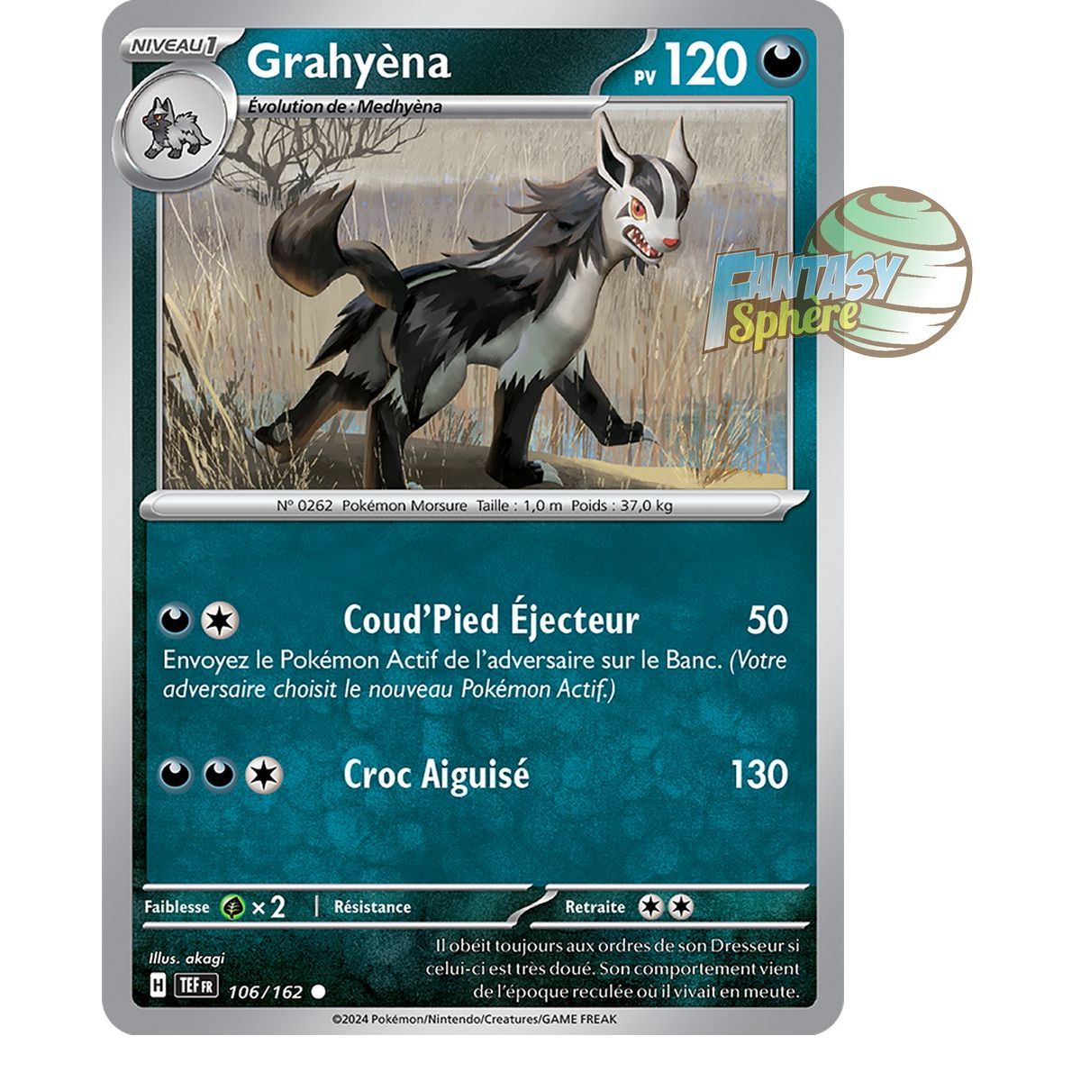 Grahyèna - Reverse 106/162 - Scarlet and Violet Temporal Forces