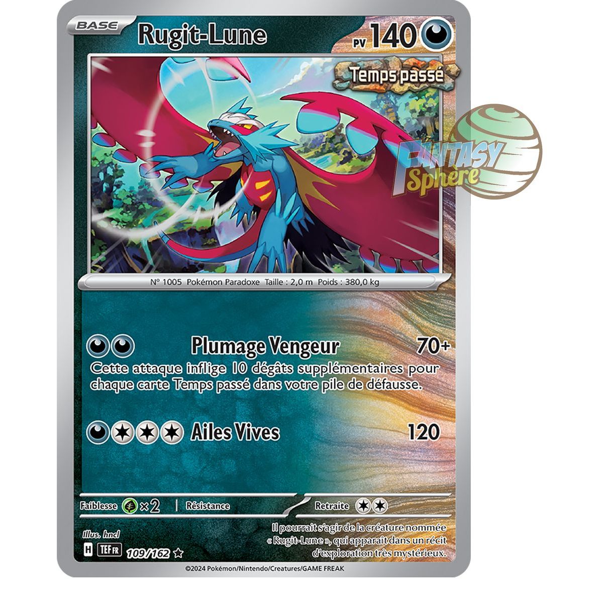 Item Moon Roar - Holo Rare 109/162 - Scarlet and Violet Temporal Forces