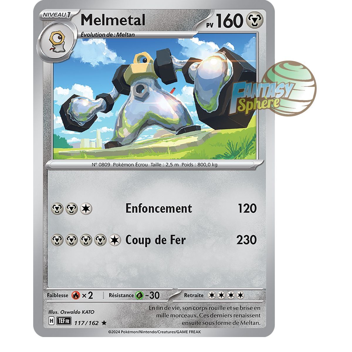 Melmetal - Holo Rare 117/162 - Scarlet and Violet Temporal Forces