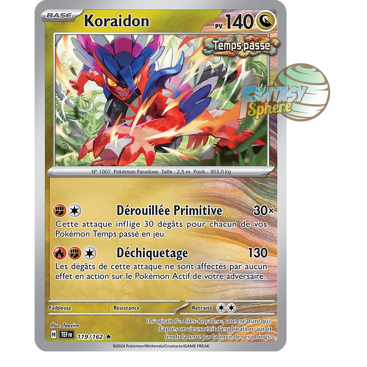 Koraidon - Holo Rare 119/162 - Scarlet and Violet Temporal Forces