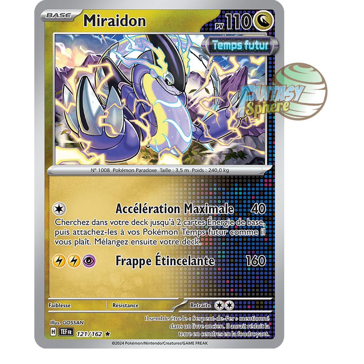 Miraidon - Holo Rare 121/162 - Scarlet and Violet Temporal Forces