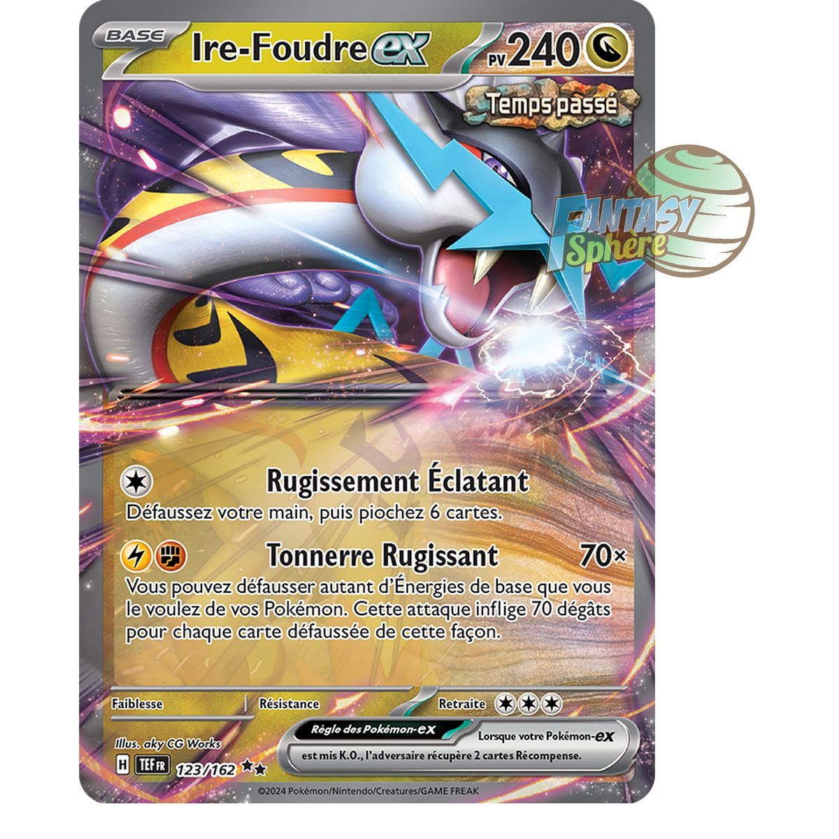 Ire-Lightning EX - Double Rare 123/162 - Scarlet and Violet Temporal Forces