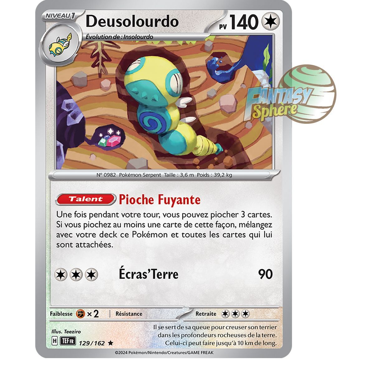 Deusolourdo - Holo Rare 129/162 - Scarlet and Violet Temporal Forces