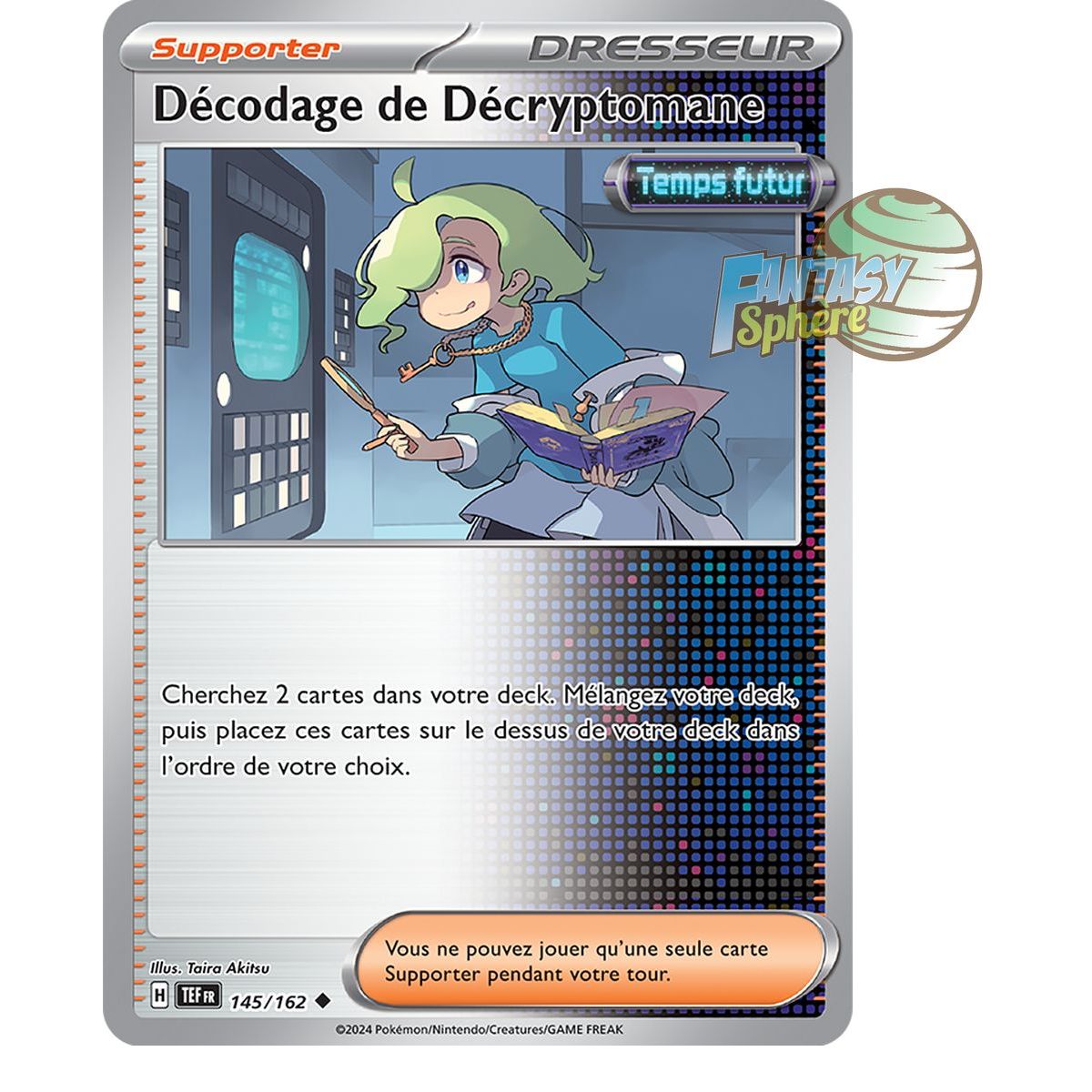 Decryption of Decryptomaniac - Uncommon 145/162 - Scarlet and Violet Temporal Forces