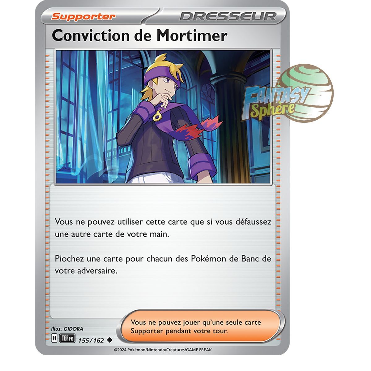 Item Mortimer's Conviction - Uncommon 155/162 - Scarlet and Violet Temporal Forces