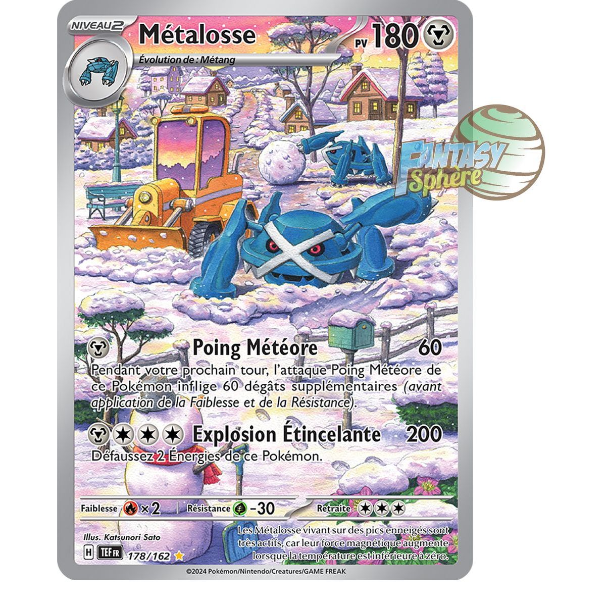 Item Metagross - Rare Illustration 178/162 - Scarlet and Violet Temporal Forces