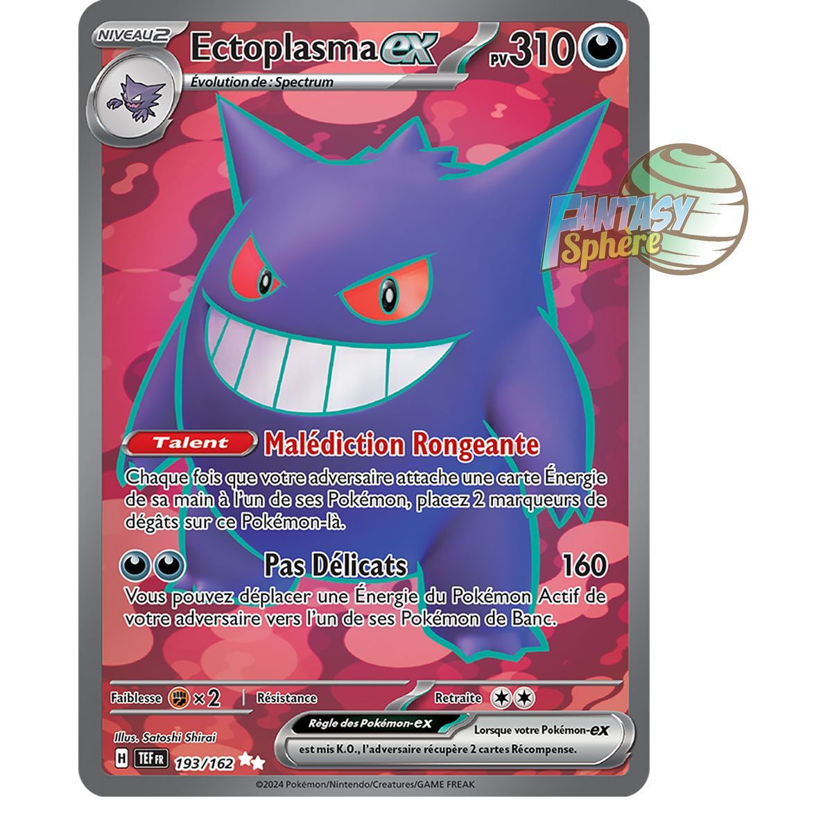 Item Gengar EX - Ultra Rare 193/162 - Scarlet and Violet Temporal Forces