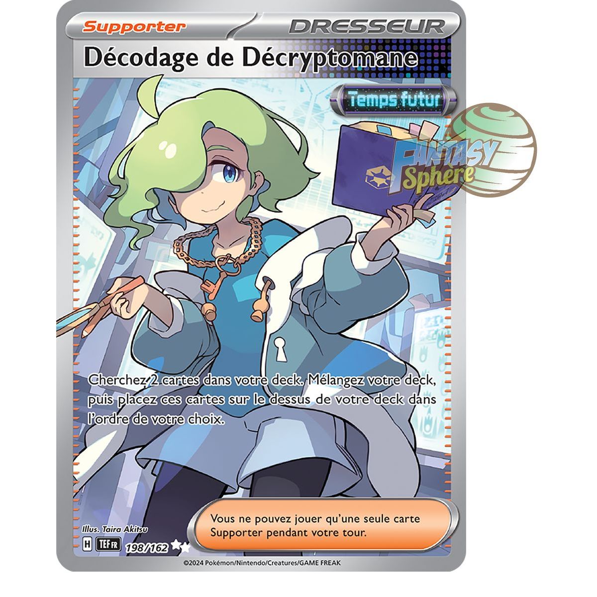 Item Decryption of Decryptomaniac - Ultra Rare 198/162 - Scarlet and Violet Forces Temporelles