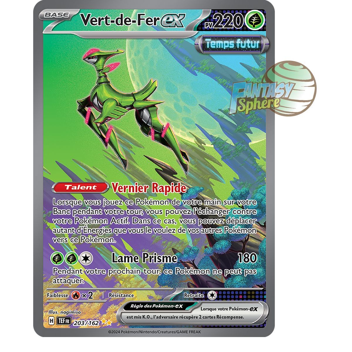 Item Irongreen EX - Special Illustration Rare 203/162 - Scarlet and Purple Temporal Forces