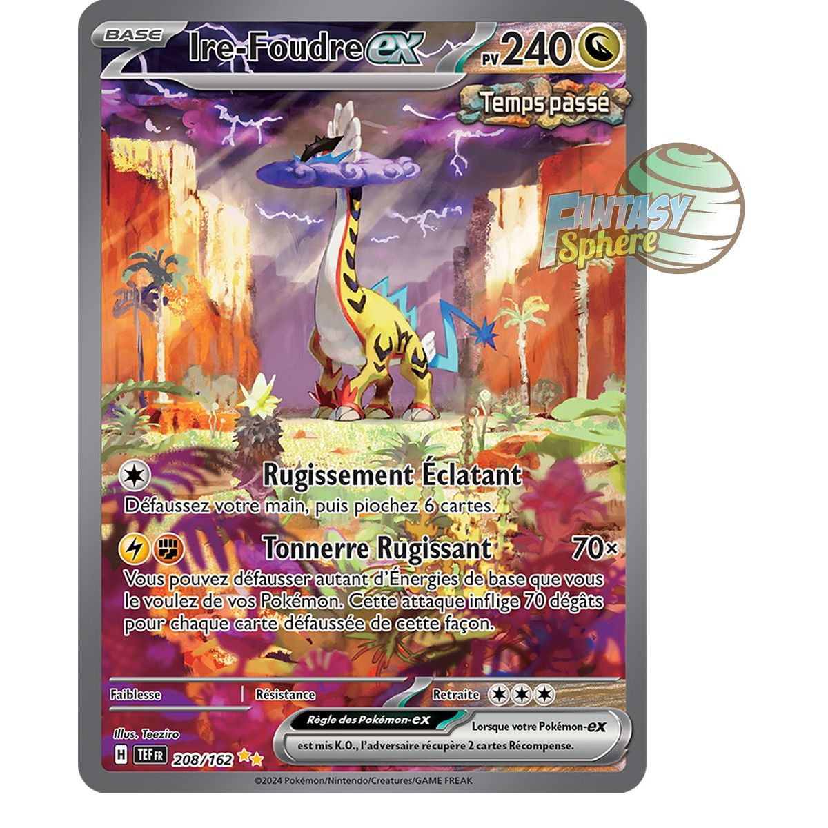 Ire-Lightning EX - Special Illustration Rare 208/162 - Scarlet and Violet Temporal Forces