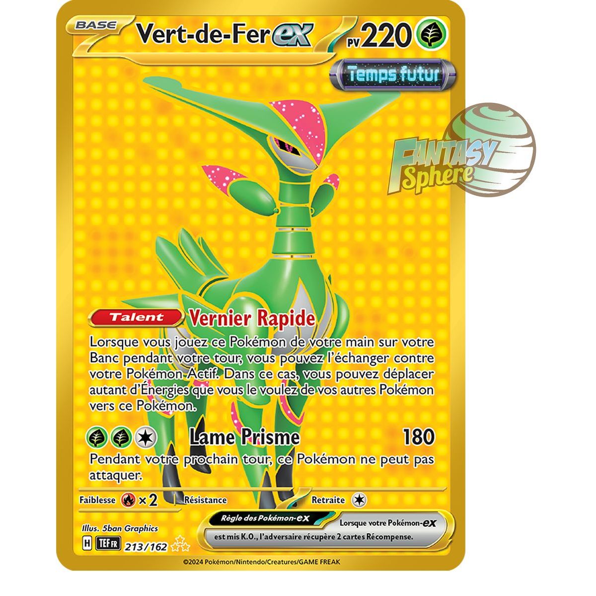 Verde-Fer EX - Secret Rare 213/162 - Scarlet and Violet Temporal Forces