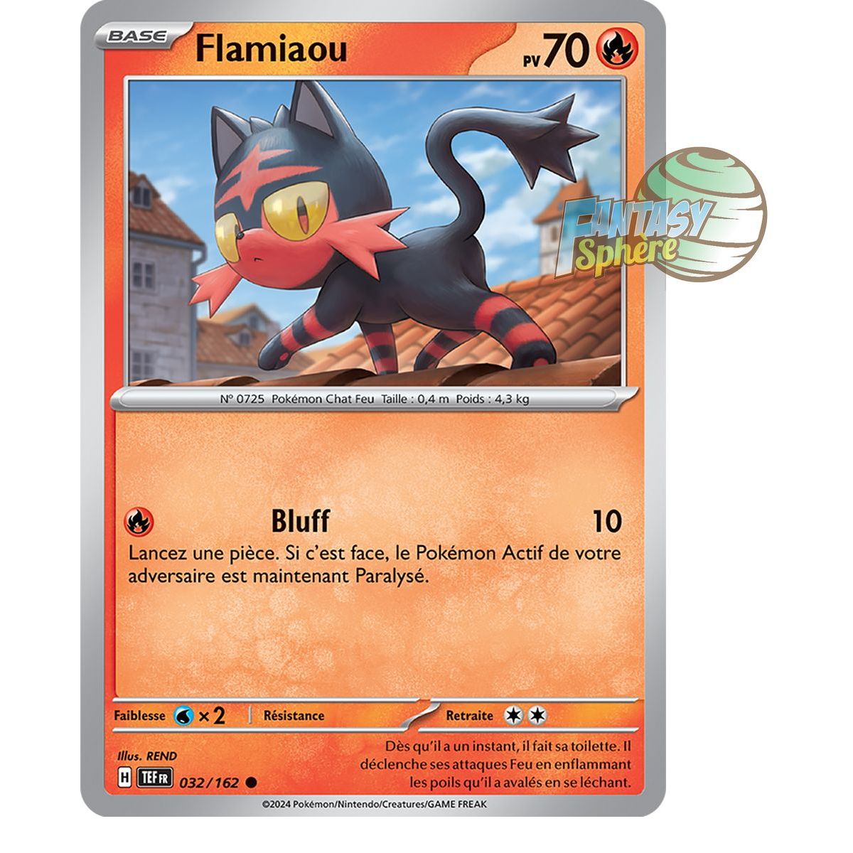 Item Flamiaou - Reverse 32/162 - Scarlet and Violet Temporal Forces