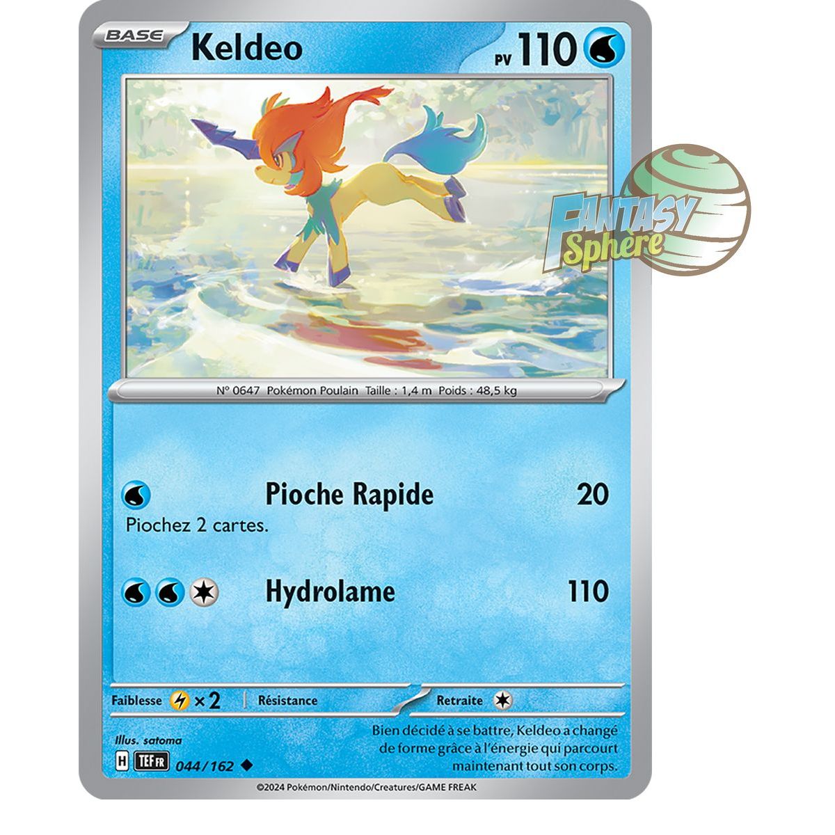 Keldeo - Uncommon 44/162 - Scarlet and Violet Temporal Forces