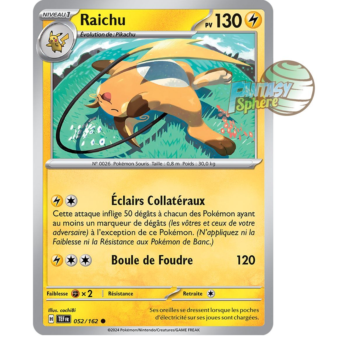 Raichu - Commune 52/162 - Scarlet and Violet Temporal Forces