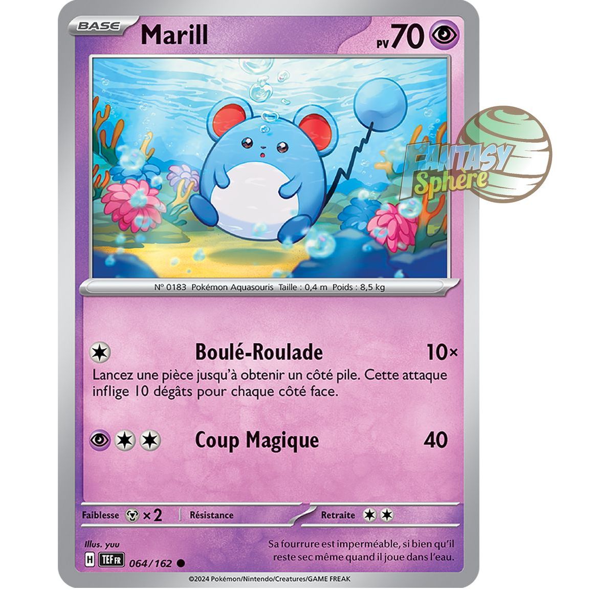 Item Marill - Reverse 64/162 - Scarlet and Violet Temporal Forces