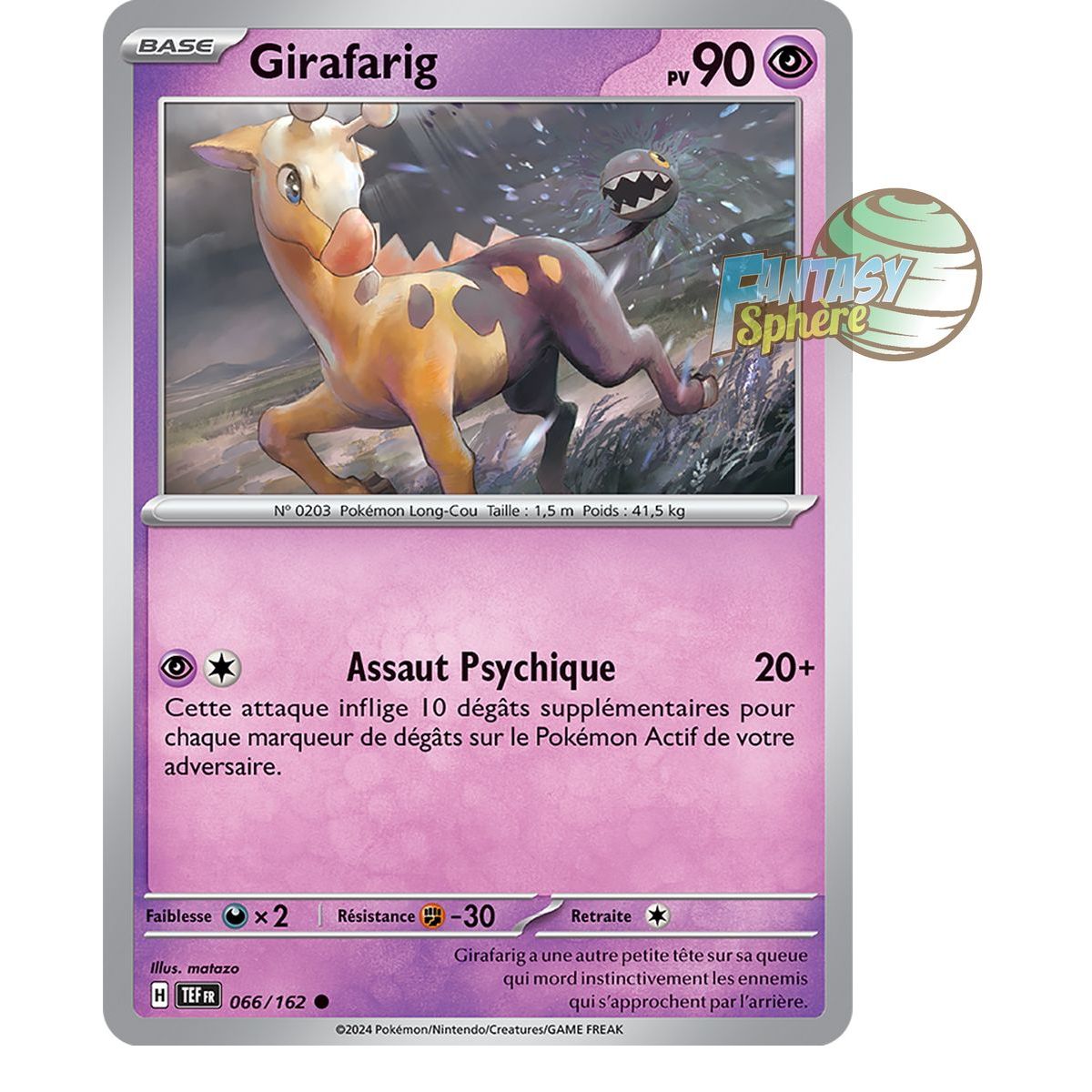 Girafarig - Commune 66/162 - Scarlet and Violet Temporal Forces