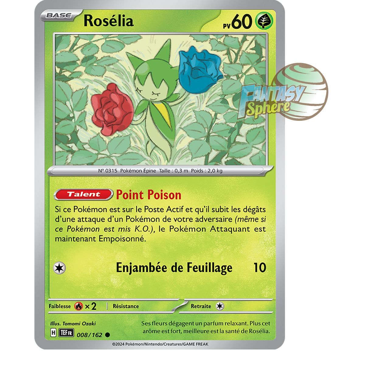 Rosélia - Reverse 8/162 - Scarlet and Violet Temporal Forces