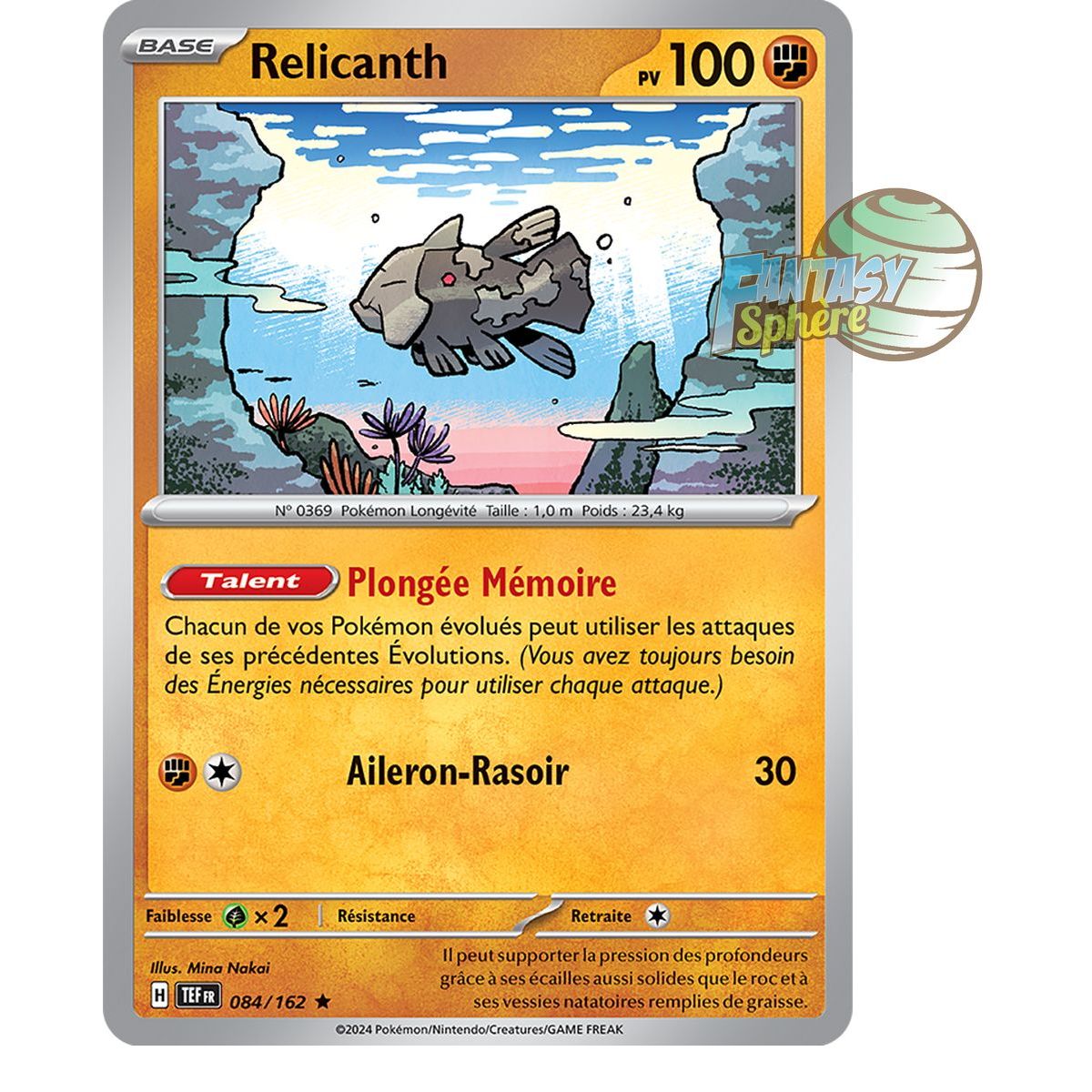 Relicanth - Holo Rare 84/162 - Scarlet and Violet Temporal Forces