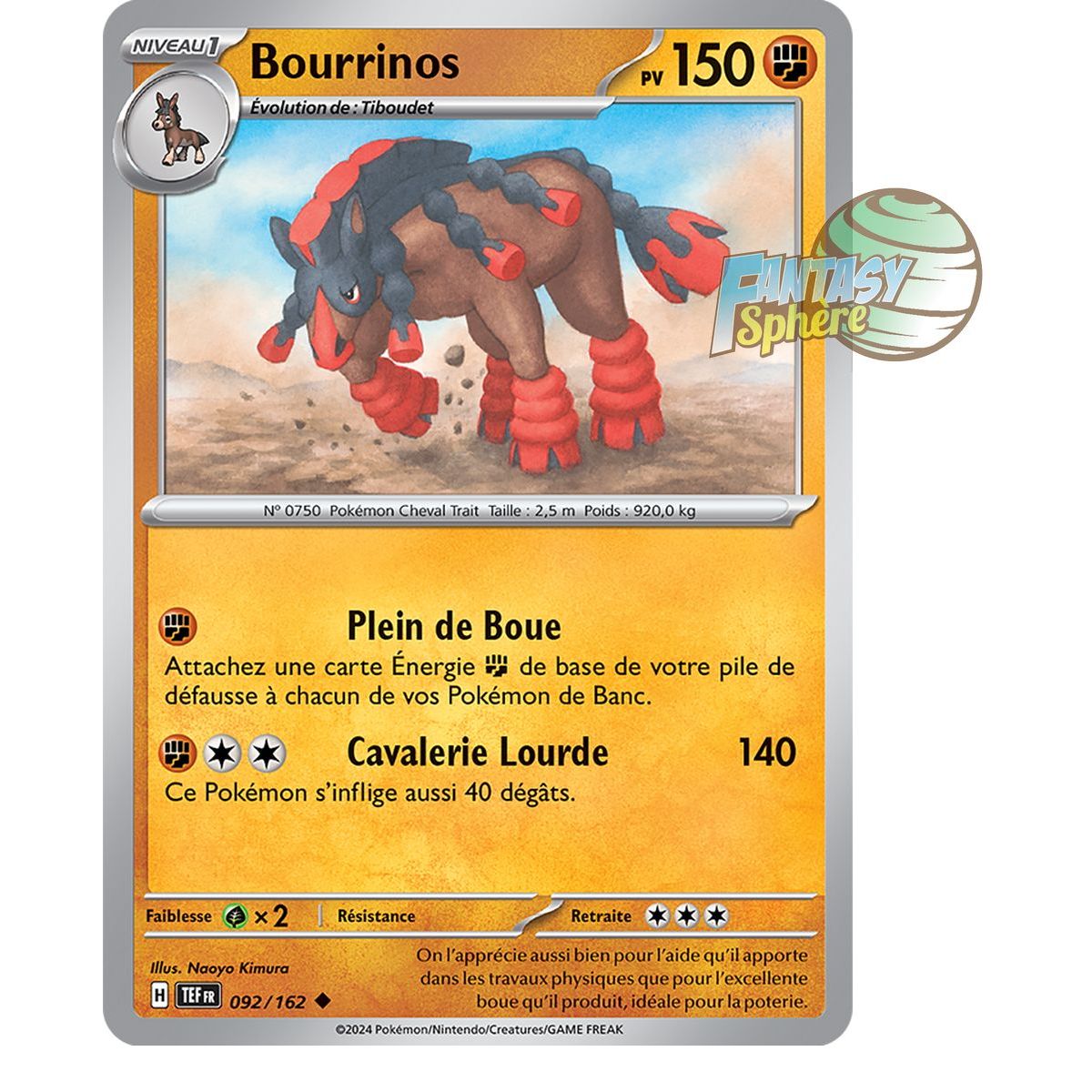 Item Bourrinos - Uncommon 92/162 - Scarlet and Violet Temporal Forces