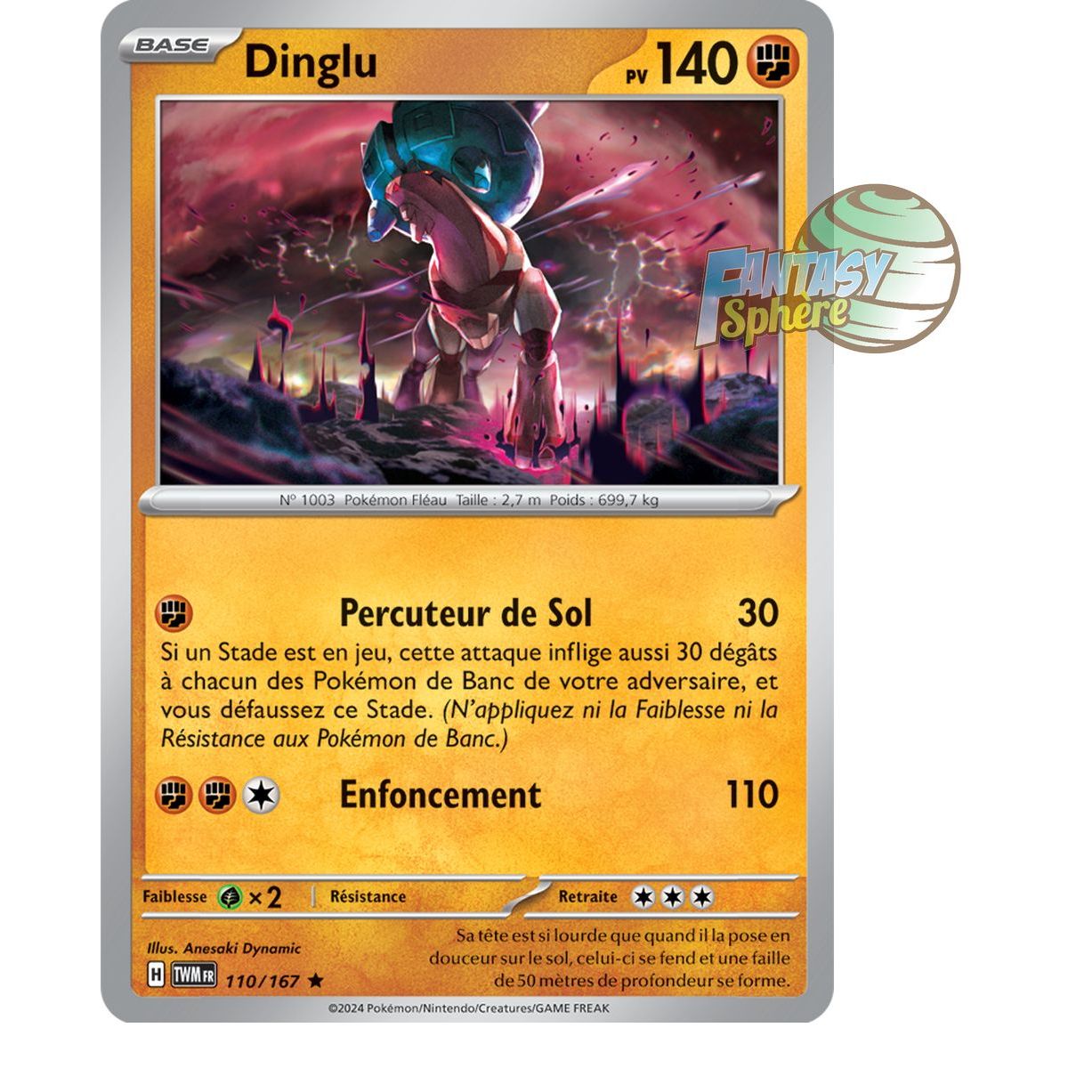 Dinglu - Holo Rare 110/167 - Scarlet and Violet Twilight Masquerade