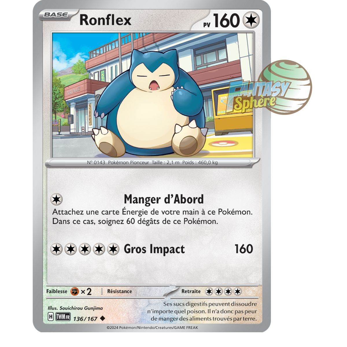 Snorlax - Uncommon 136/167 - Scarlet and Violet Twilight Masquerade