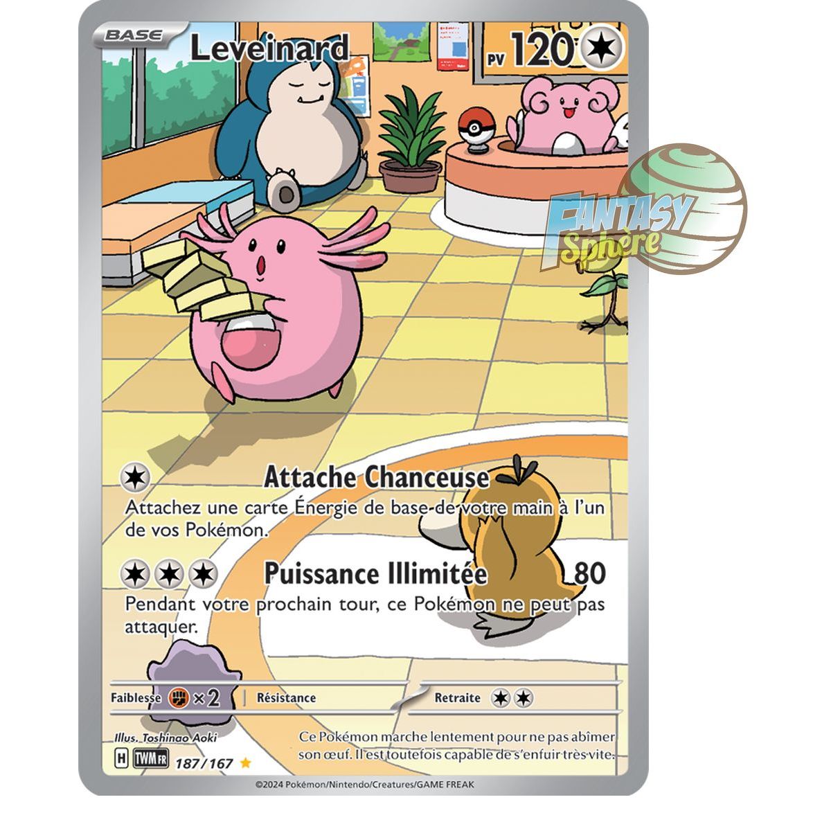 Chansey - Rare Illustration 187/167 - Scarlet and Violet Twilight Masquerade