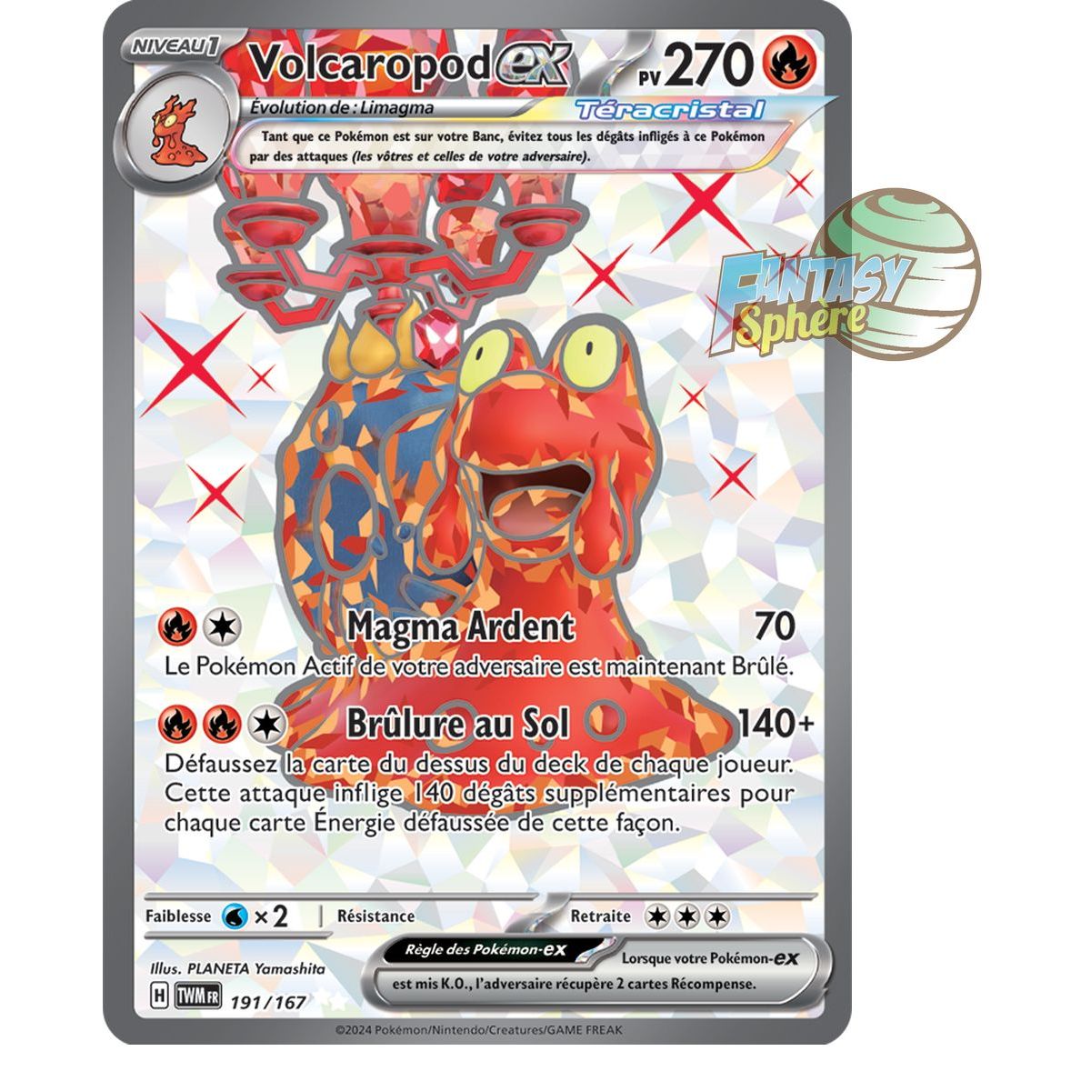 Item Volcaropod-ex - Ultra Rare 191/167 - Scarlet and Twilight Masquerade Violet