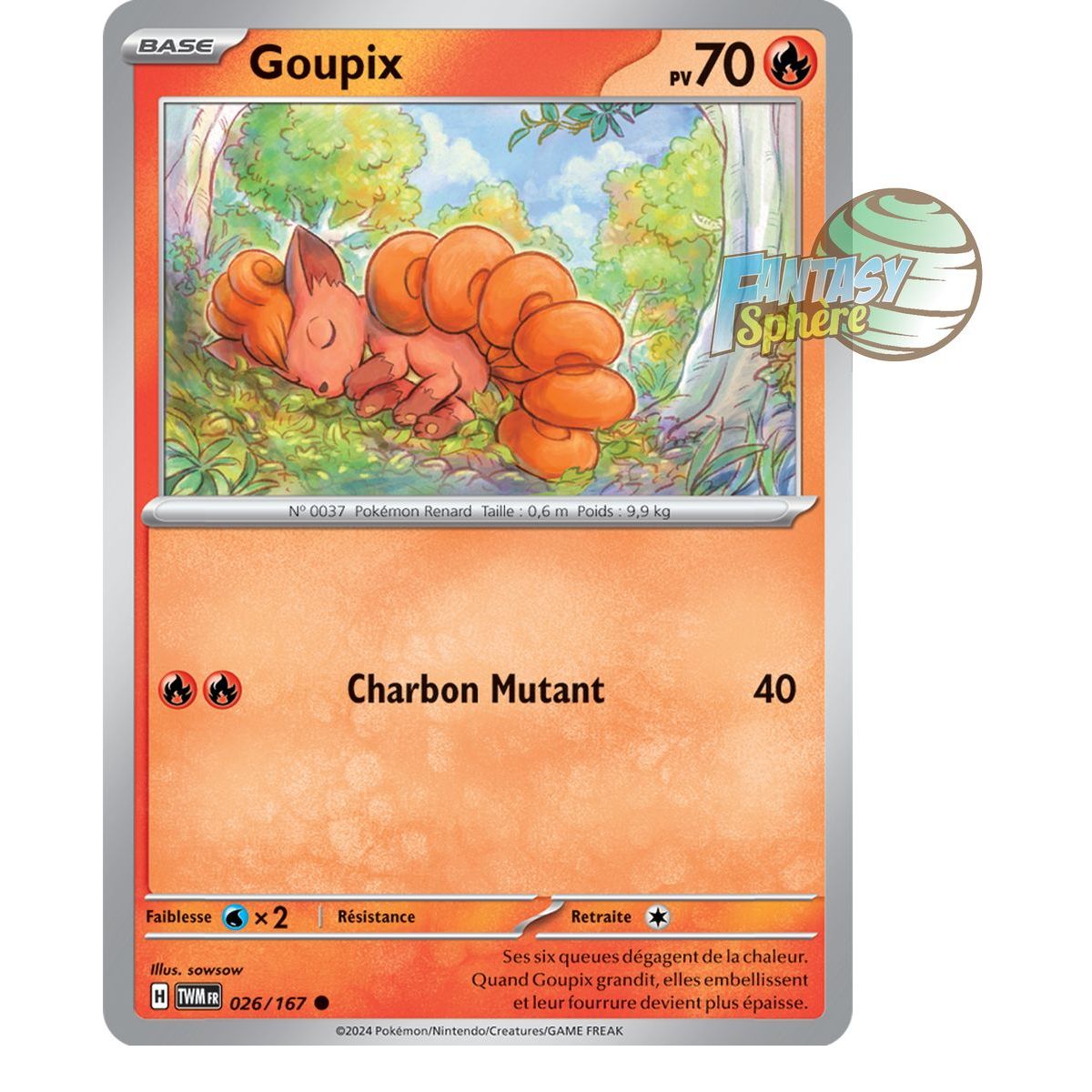 Item Vulpix - Reverse 26/167 - Scarlet and Violet Twilight Masquerade