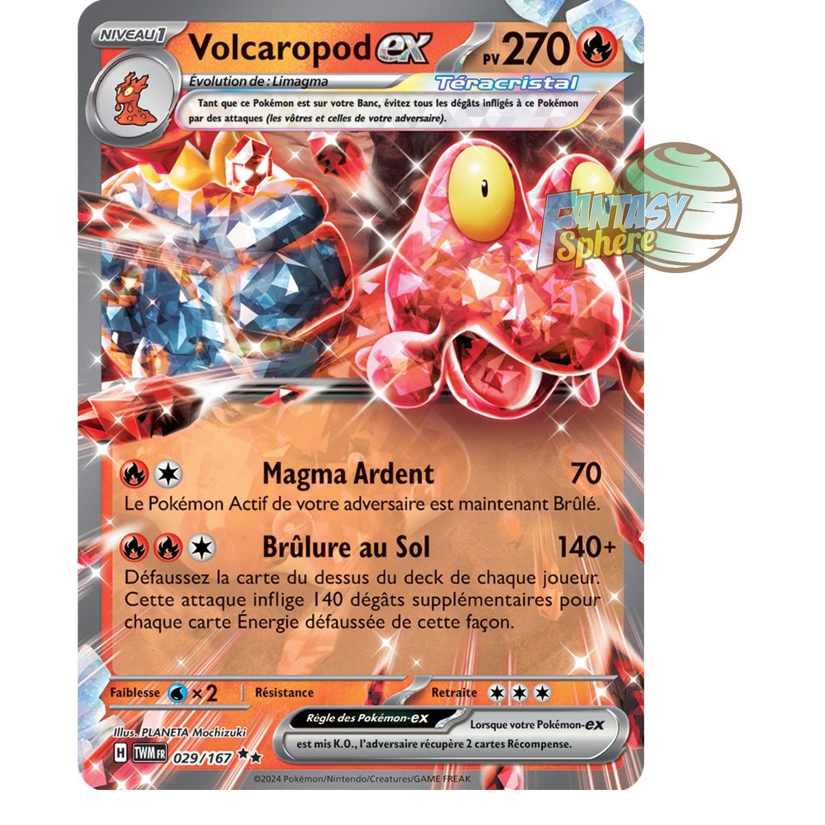 Item Volcaropod-ex - Double Rare 29/167 - Scarlet and Twilight Masquerade Violet