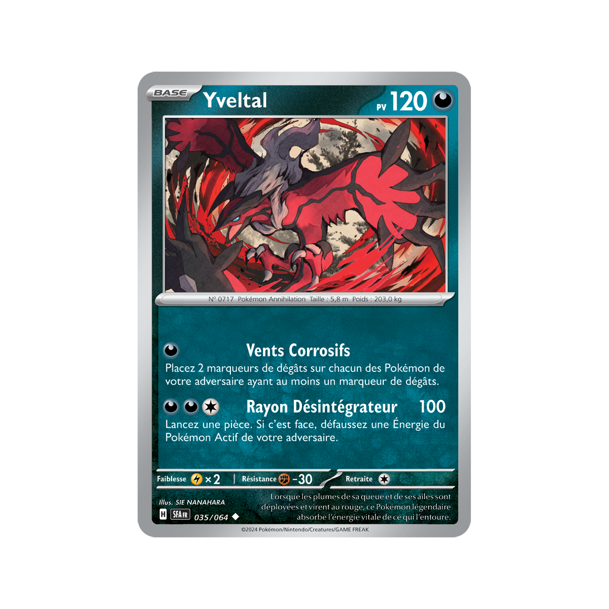 Yveltal - Reverse 35/64 - Scarlet and Purple Fable Nebula