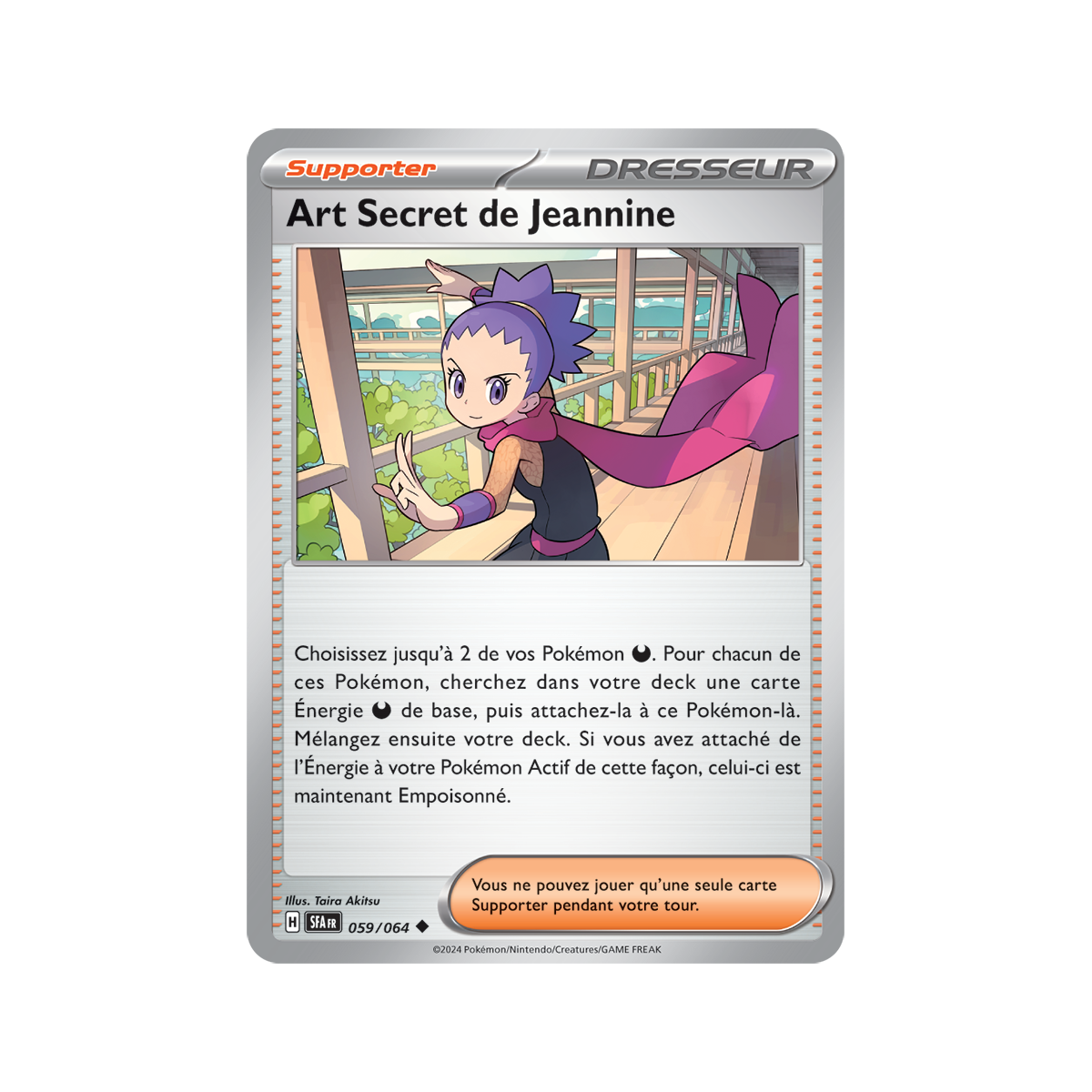 Jeannine's Secret Art - Reverse 59/64 - Scarlet and Purple Nebula Fable