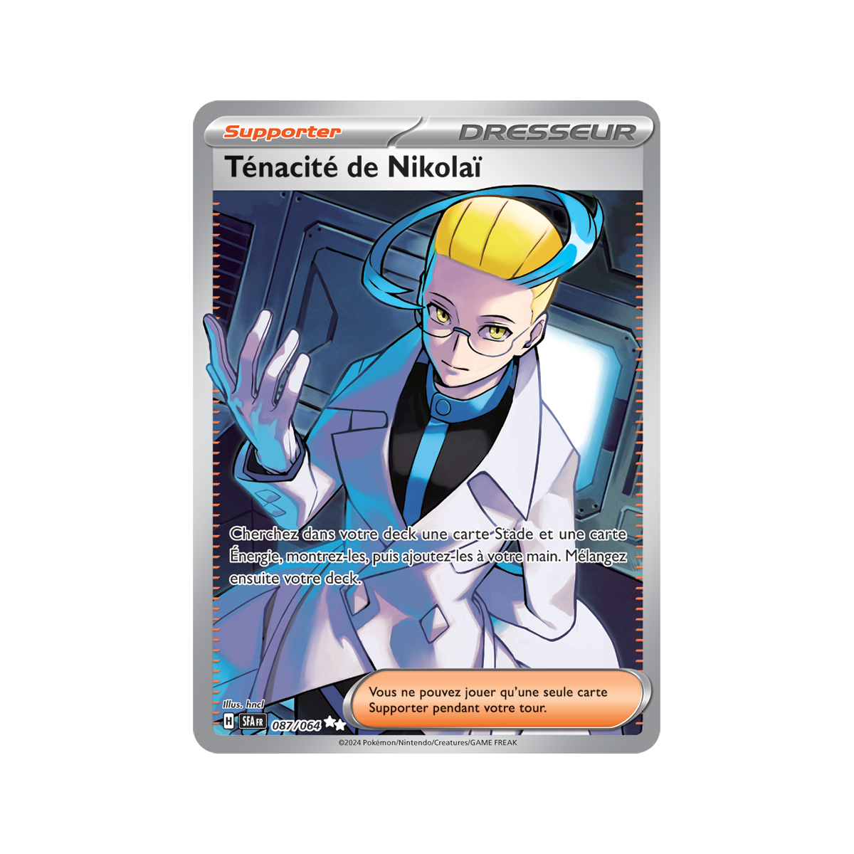 Nikolai's Tenacity - Full Art Ultra Rare 87/64 - Scarlet and Violet Nebula Fable