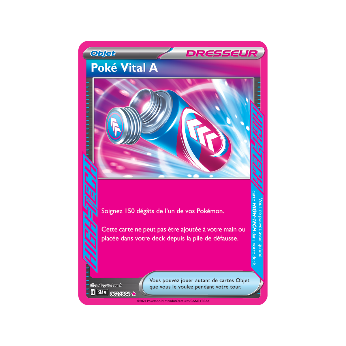 Poké Vital A - ACE SPEC rare 62/64 - Scarlet and Purple Fable Nebula