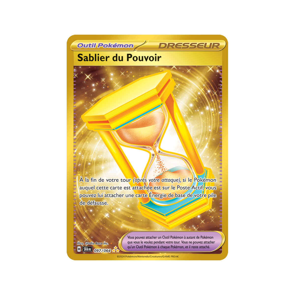 Item Hourglass of Power - Hyper Rare 97/64 - Scarlet and Purple Nebula Fable