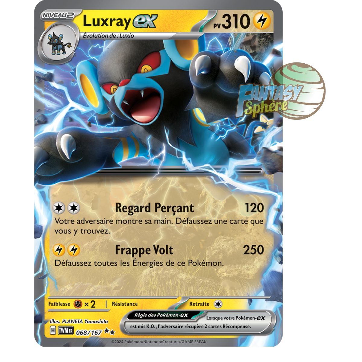 Item Luxray-ex - Double Rare 68/167 - Scarlet and Twilight Masquerade Violet