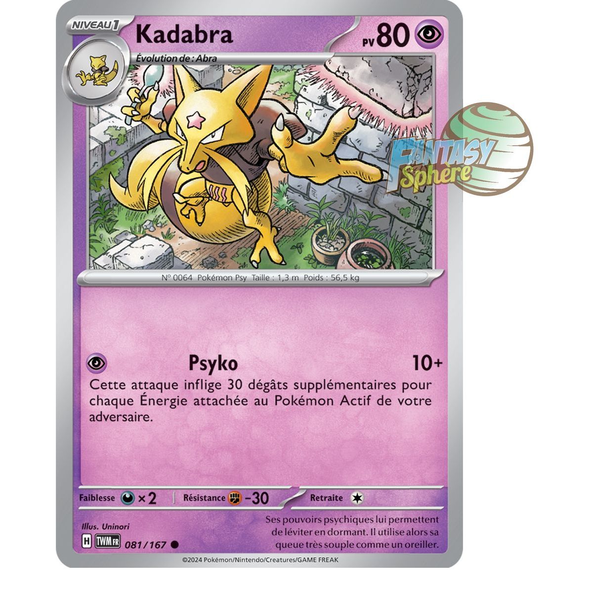 Item Kadabra - Reverse 81/167 - Scarlet and Violet Twilight Masquerade