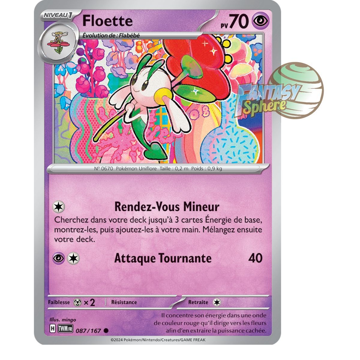 Floette - Commune 87/167 - Scarlet and Twilight Masquerade Violet