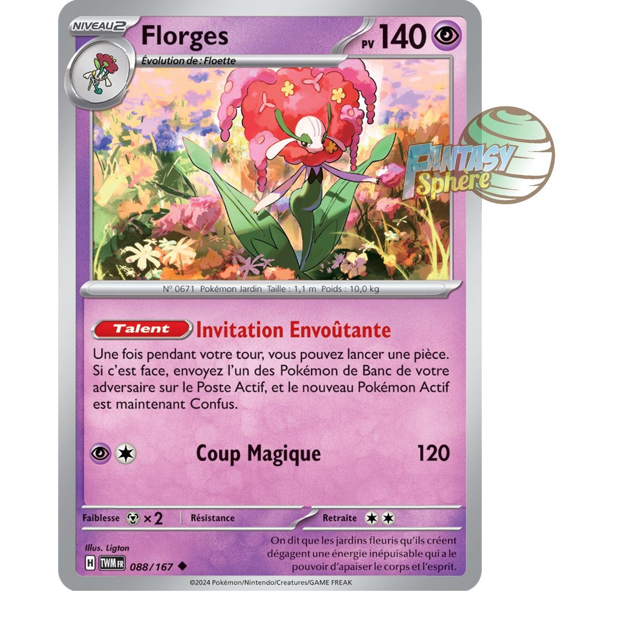 Item Florges - Reverse 88/167 - Scarlet and Twilight Masquerade Violet