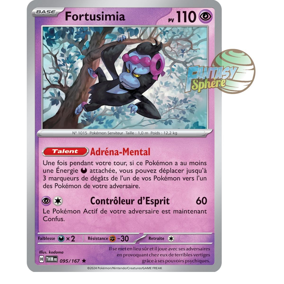 Fortusimia - Holo Rare 95/167 - Scarlet and Violet Twilight Masquerade