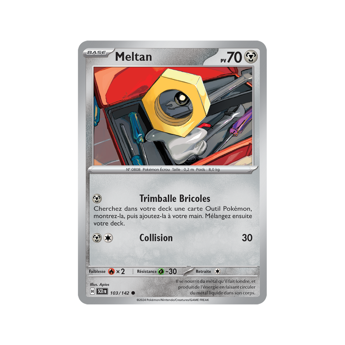 Meltan - Reverse 103/142 - Scarlet and Violet Star Crown