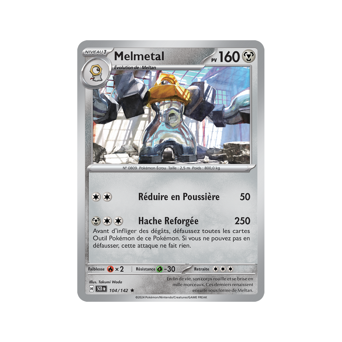 Melmetal - Holo Rare 104/142 - Scarlet and Violet Star Crown