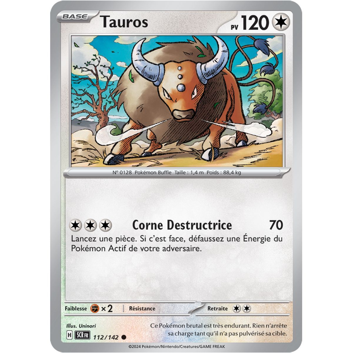 Tauros - Common 112/142 - Scarlet and Violet Star Crown