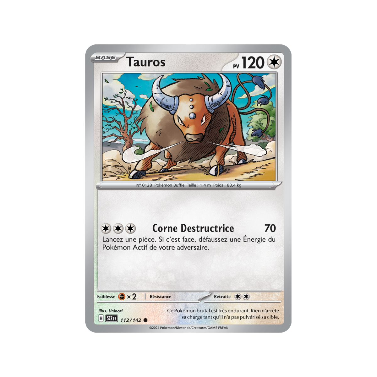 Tauros - Reverse 112/142 - Scarlet and Violet Star Crown