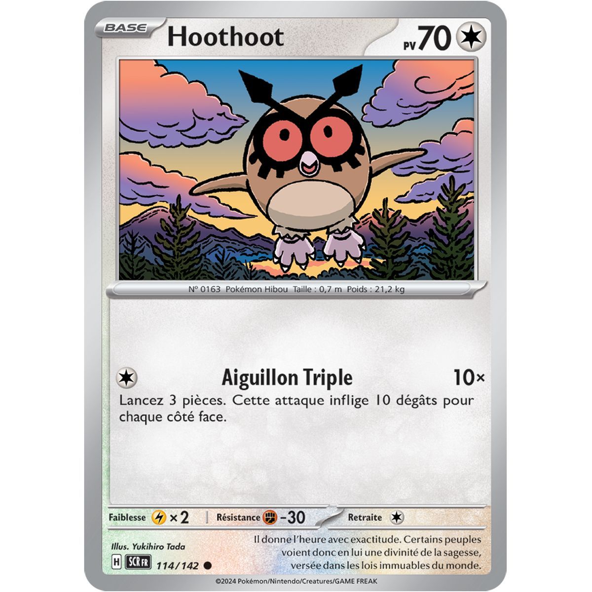 Hoothoot - Common 114/142 - Scarlet and Violet Star Crown