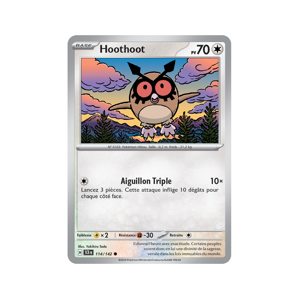 Hoothoot - Reverse 114/142 - Scarlet and Violet Star Crown