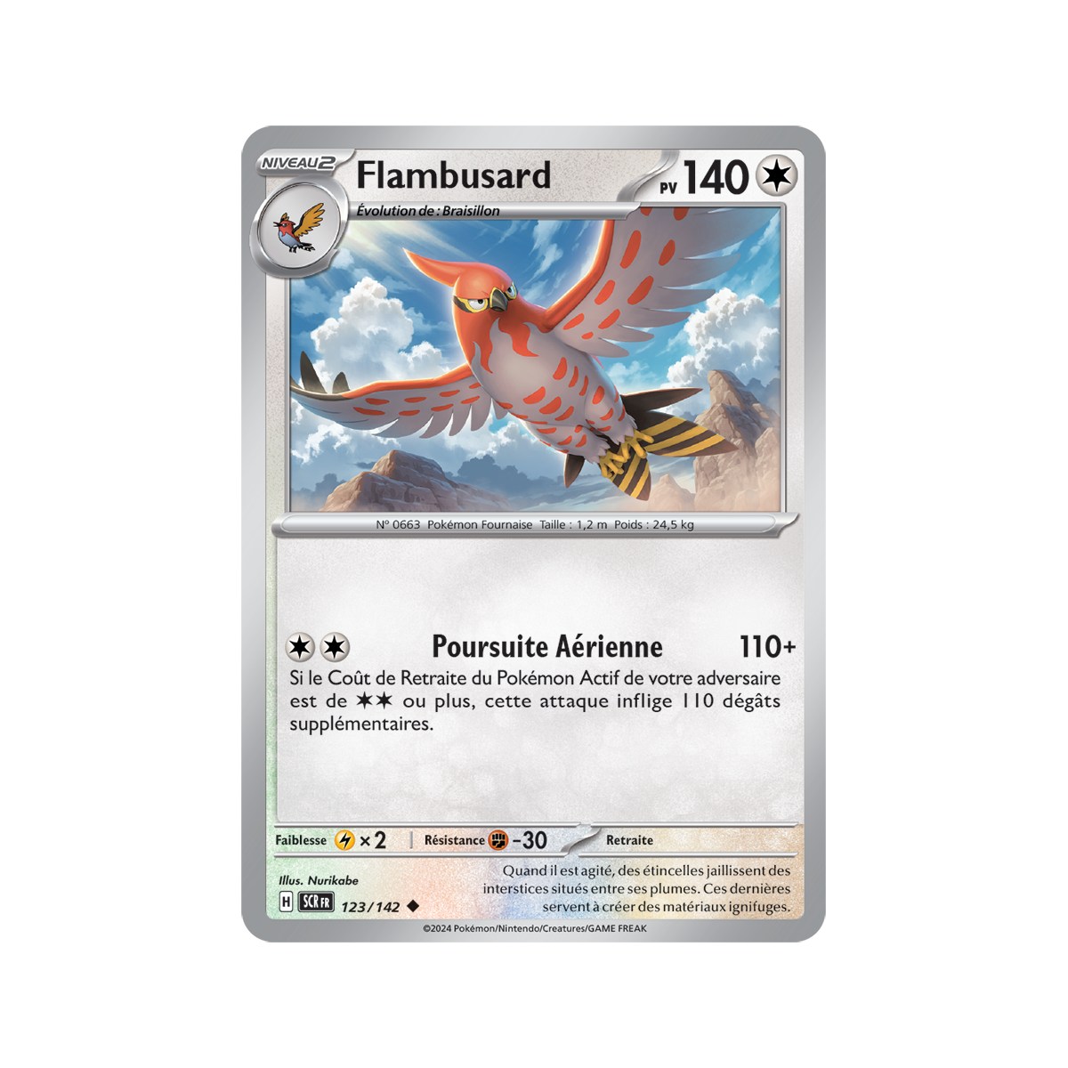 Flambusard - Reverse 123/142 - Scarlet and Violet Star Crown