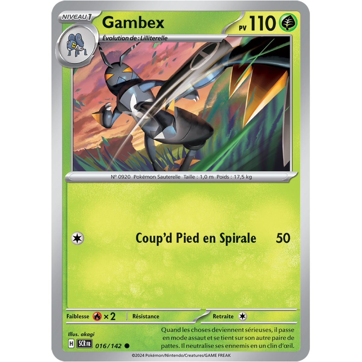 Gambex - Common 16/142 - Scarlet and Violet Star Crown